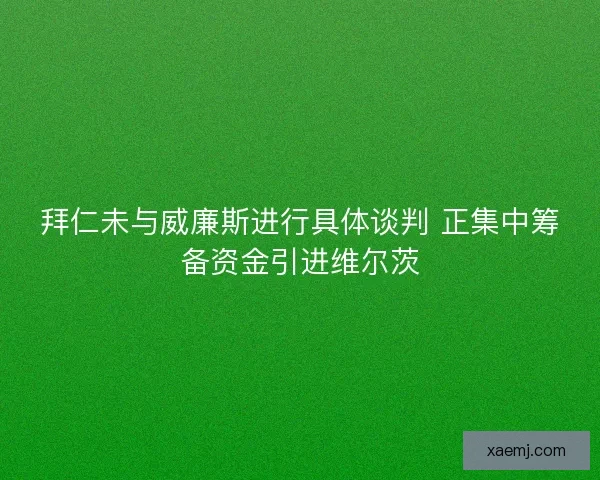 拜仁未与威廉斯进行具体谈判 正集中筹备资金引进维尔茨